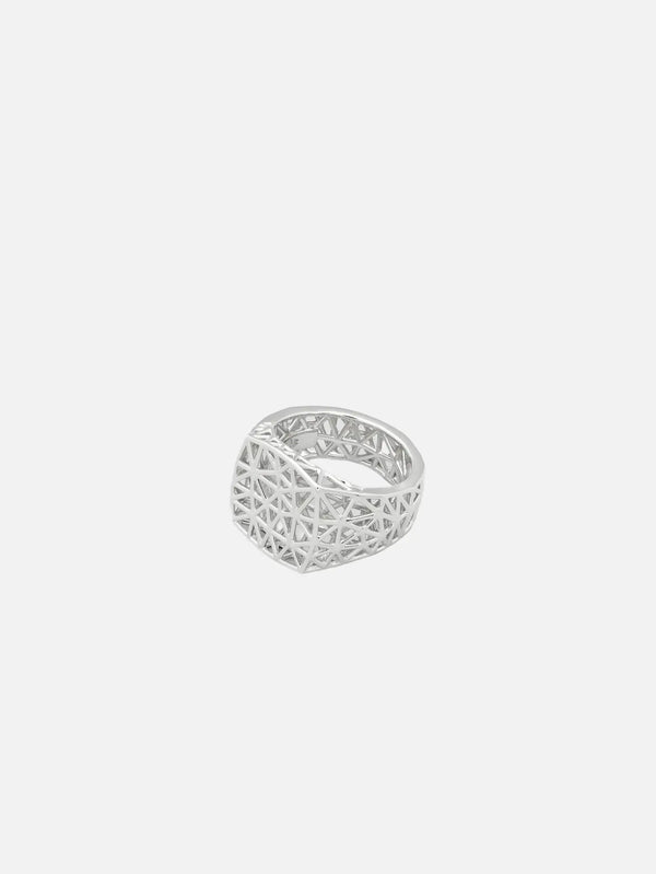 TOM WOOD Mesh Ring - Silver - Rings YÜZÜK