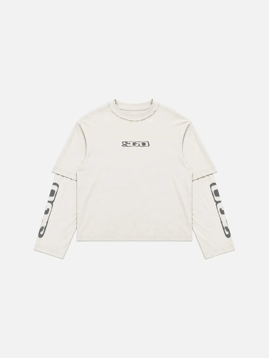 Tomisato Double Sleeve T-Shirt - Off White