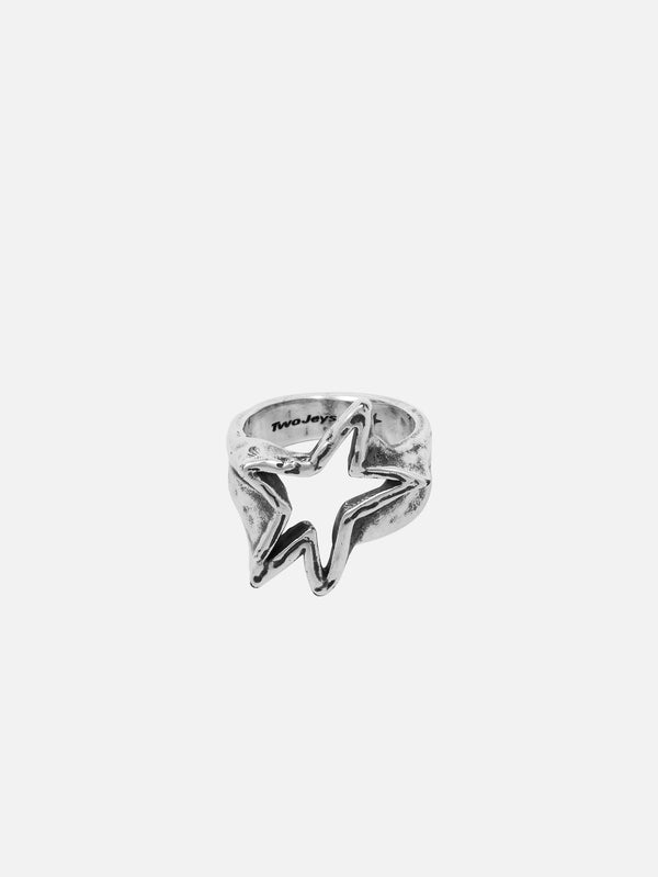 TWOJEYS - YÜZÜK - Ignorant Empty Star Ring - Silver - shopi go'da!.