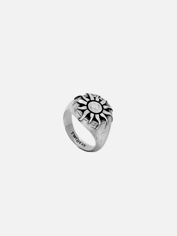 TWOJEYS - YÜZÜK - Organic Sun Ring - Silver - shopi go'da!.