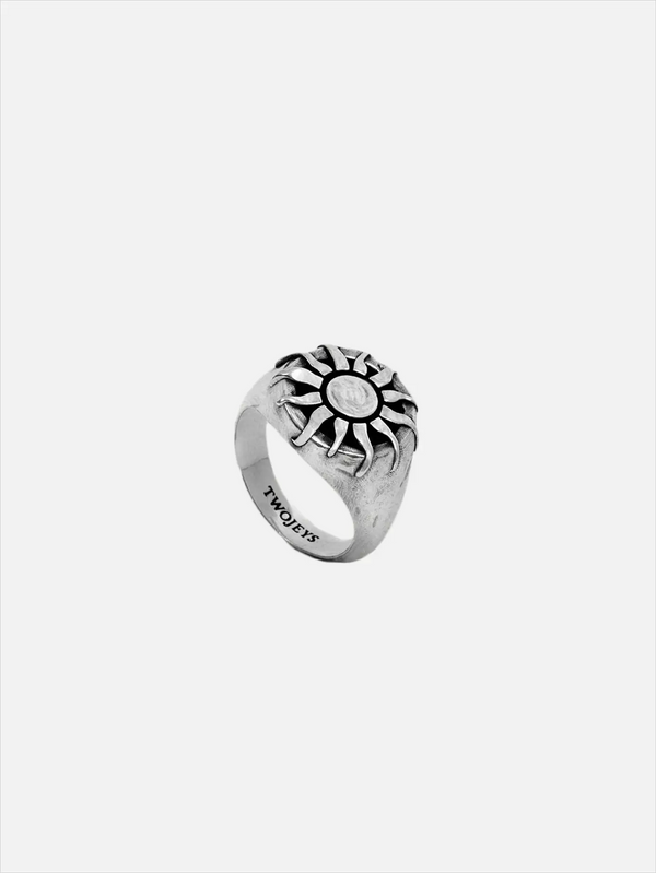 TWOJEYS Organic Sun Ring - Silver - Rings YÜZÜK