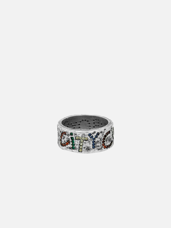 TWOJEYS - YÜZÜK - City Cowboys Stone Ring - Silver - shopi go'da!.