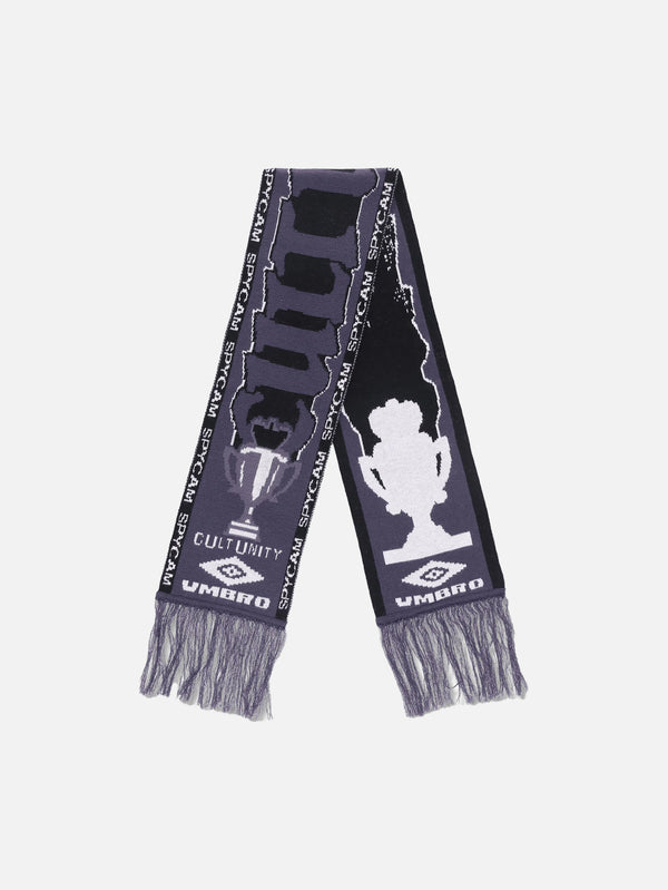 UMBRO - ATKI - Cult Unity Scarf - Black Grey - shopi go'da!.