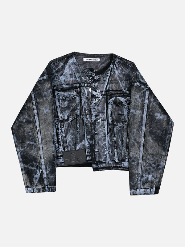 WUEN İSTANBUL - CEKET - Wax Jacket - Black/White - shopi go'da!.