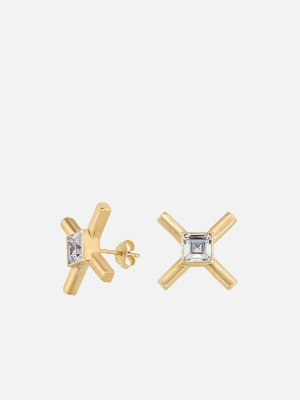 X STUDIO The X Sparkle Earrings - Gold - Uncategorized KÜPE