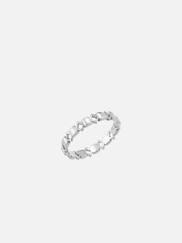 X STUDIO - YÜZÜK - Silhouette Ring / 3,5 mm - Silver - shopi go'da!.