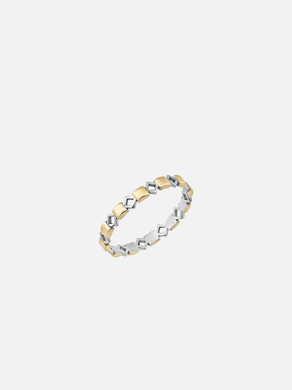 X STUDIO - YÜZÜK - Silhouette Ring 3,5 mm - Gold/Silver - shopi go'da!.