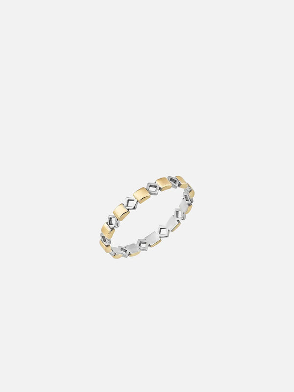 X STUDIO Silhouette Ring 3,5 mm - Gold/Silver - Rings YÜZÜK