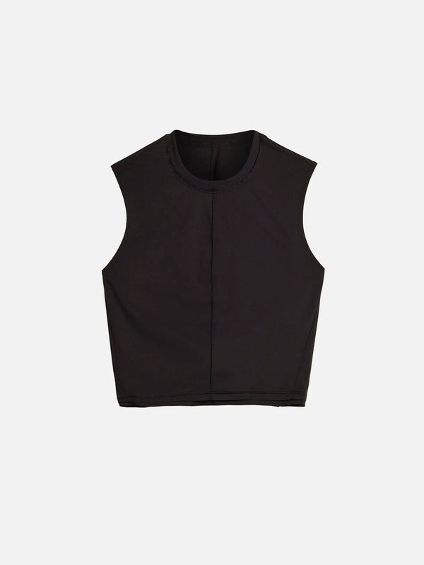 Y-3 Y-3 Running Cropped Tank Top - Black - Tank Tops ATLET