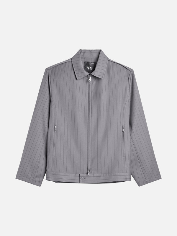 Y-3 - CEKET - Y-3 Refined Wool UT Blouson - Granite - shopi go'da!.