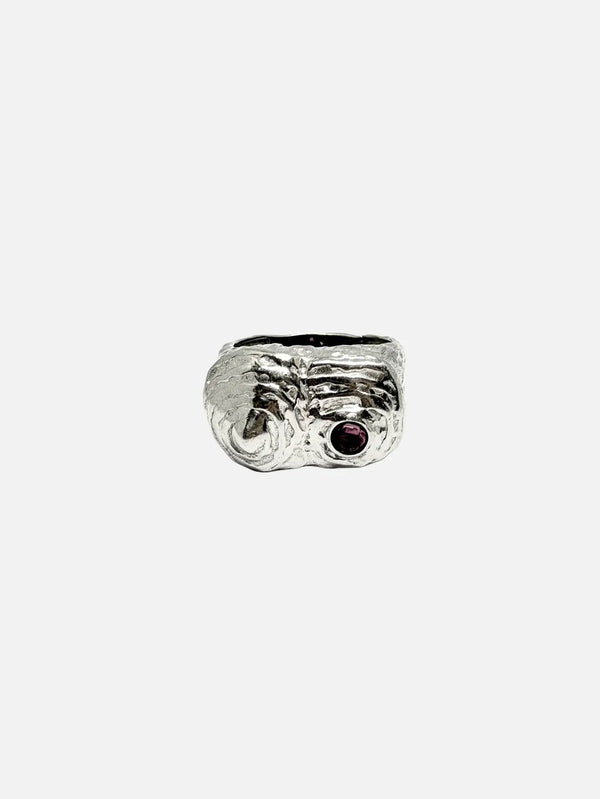 KAEL Kora Ring – Silver, üstten görünüm