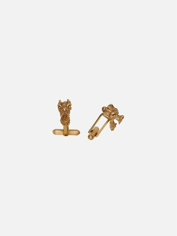 ZEWORKS Bold Dragon Cuff Links - Gold - Earrings KÜPE