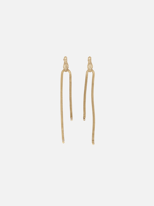 ZEWORKS, Brassghetti Naga Earrings, KÜPE, shopi go'da!