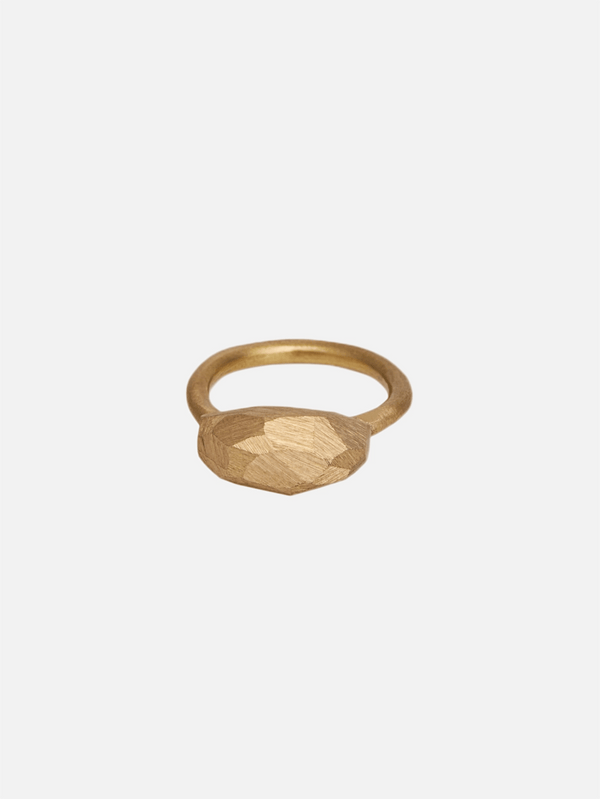 ZEWORKS, Bold Distorted Ring - Gold, YÜZÜK, shopi go'da!