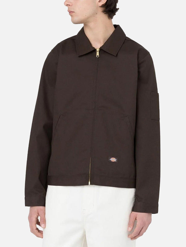 DICKIES - CEKET - Unlined Eisenhower Jacket Rec - Brown - shopi go'da!.