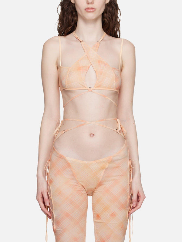 KNWLS - BRALETTE - Glimmer Bra - Peach Bleach - shopi go'da!.