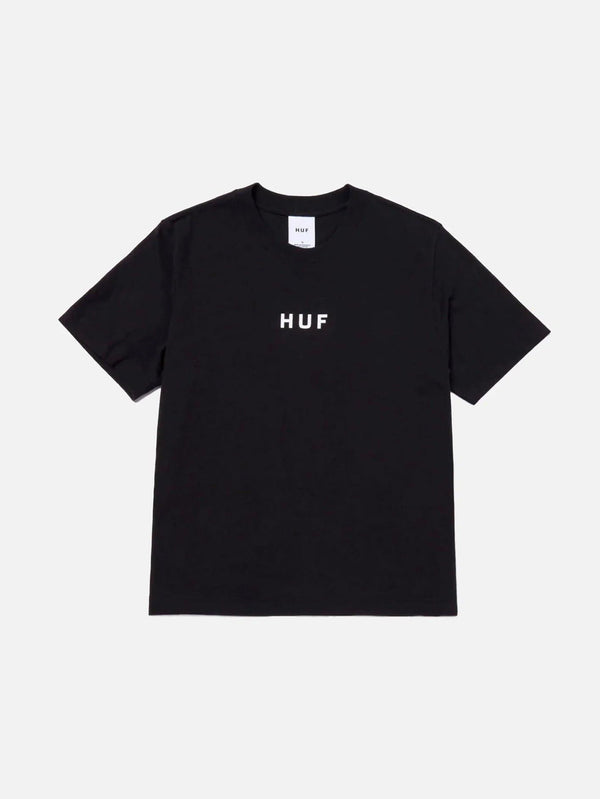 HUF - T-SHIRT - OG Logo S/S Relax Tee - Black - shopi go'da!.