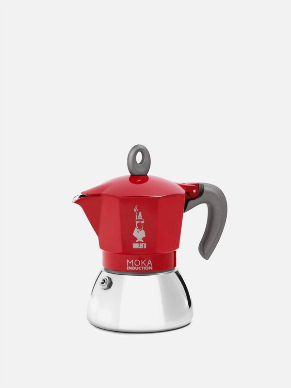 Indüksiyon Mokapot 4 Cup - Red - shopi go