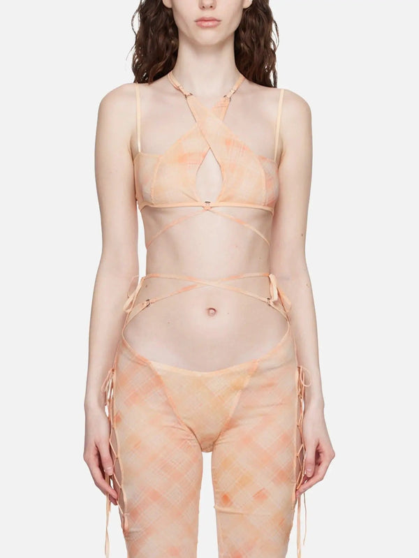 KNWLS Glimmer Bra - Peach Bleach - BRALETTE