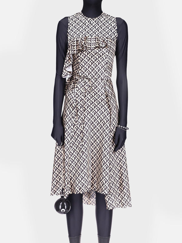 Streç Saten Elbise - shopi go