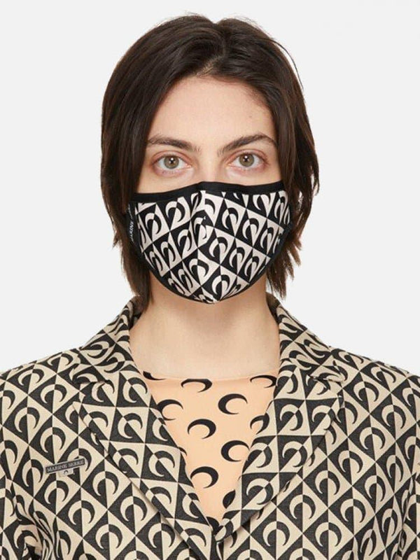 MARINE SERRE - MASKE - Grafik Baskılı Maske - shopi go'da!.
