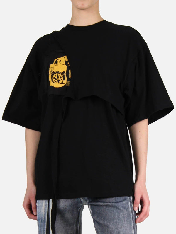 OTTOLINGER - T-SHIRT - Otto Fitted T-Shirt - Black - shopi go'da!.