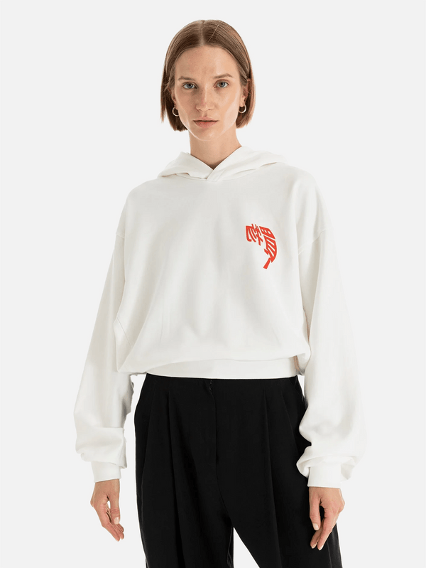 SHOPI GO, Tomika Oversize Kapüşonlu Sweatshirt - Kırık Beyaz, SWEATSHIRT, shopi go'da!