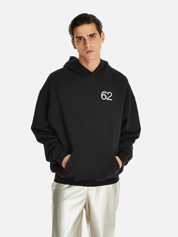 SHOPI GO Amagi Nakış Detaylı Oversize Kapüşonlu Sweatshirt - Sweatshirts SWEATSHIRT