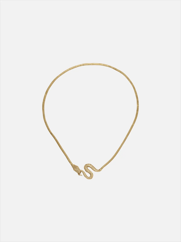 ZEWORKS Naga Necklace - Gold - Necklaces KOLYE