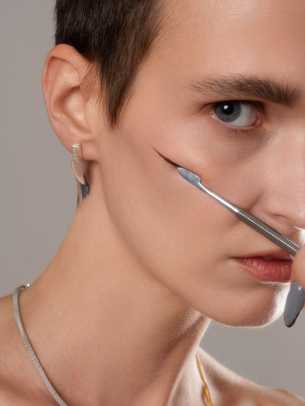 DIECI DITA, Silver Knife Earring - Silver, KÜPE, shopi go'da!