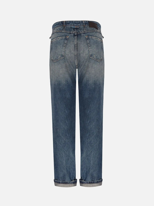 IN.K II Authentic Washed Slim Jean - Ember Indigo – arka görünüm
