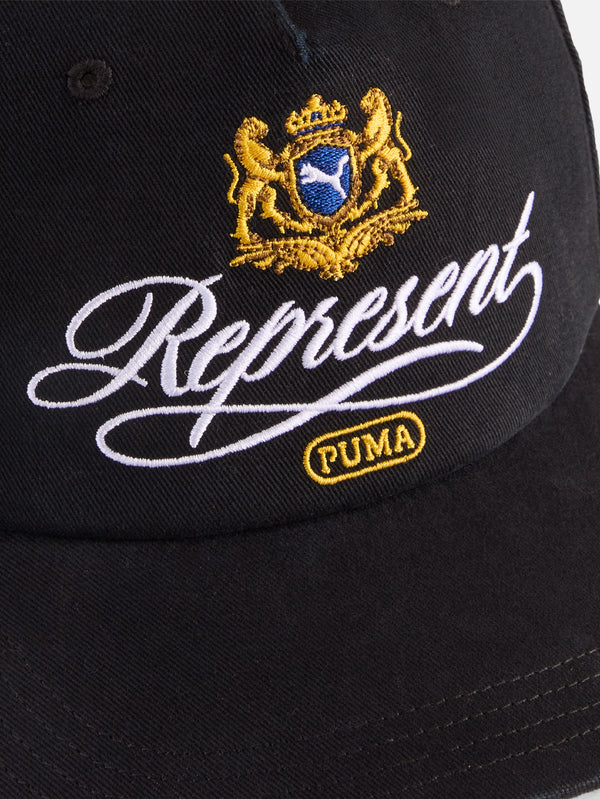 PUMA, Represent x Puma BB Cap - Black, ŞAPKA, shopi go'da!