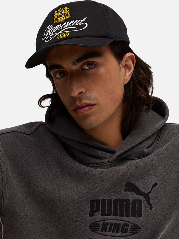 PUMA, Represent x Puma BB Cap - Black, ŞAPKA, shopi go'da!