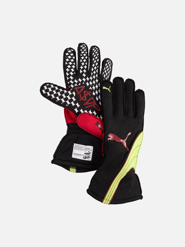 PUMA A$AP ROCKY x Puma Fire Gloves - Black – siyah, üst görünüm, yıldızlı desenli eldiven
