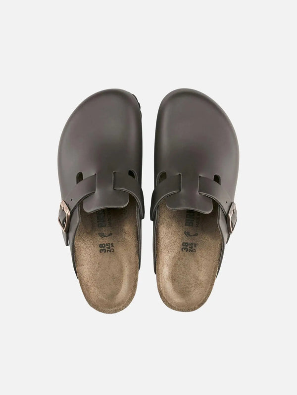 BIRKENSTOCK Boston NL – Dark Brown, üstten görünüm