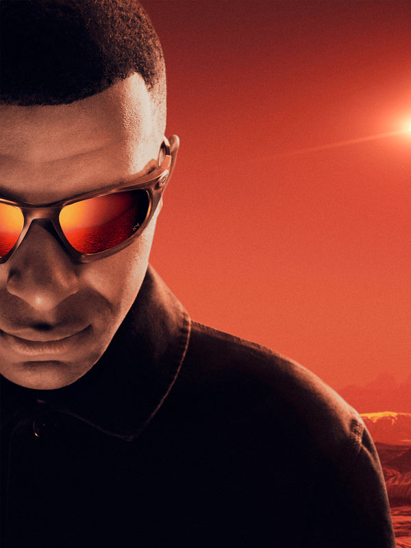 Kylian Mbappé x Oakley Lateralis - Matte Dark Amber/Prizm Ruby