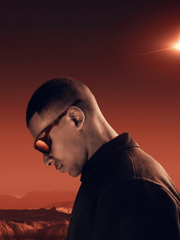 Kylian Mbappé x Oakley Lateralis - Matte Dark Amber/Prizm Ruby