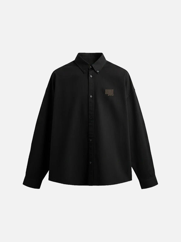 SEVDRUS Black Note Shirt – siyah, önden görünüm