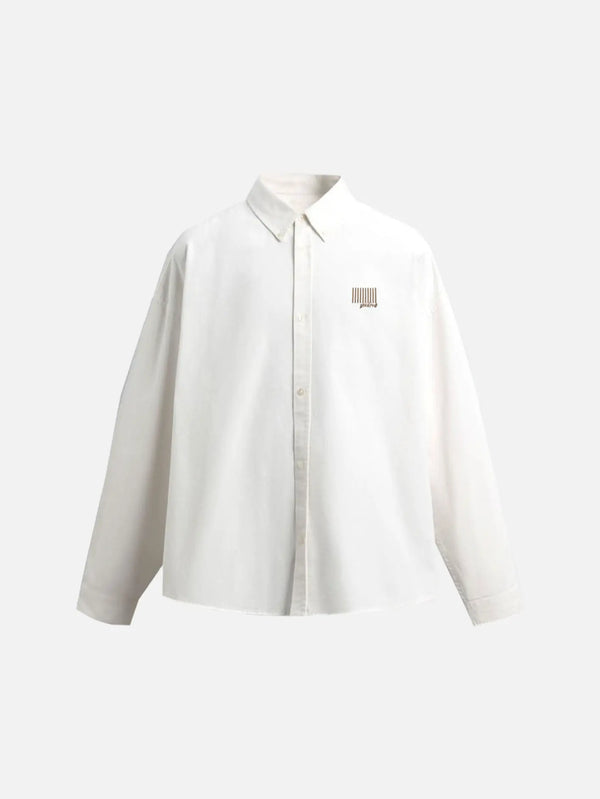 SEVDRUS Typewriter White Shirt – beyaz, ön görünüm