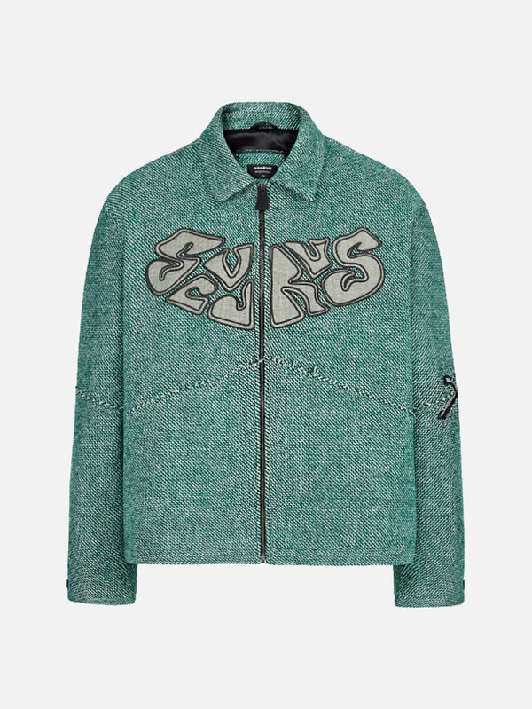 SEVDRUS Emerald Ace Full Embroidered Jacket – emerald, ön görünüm