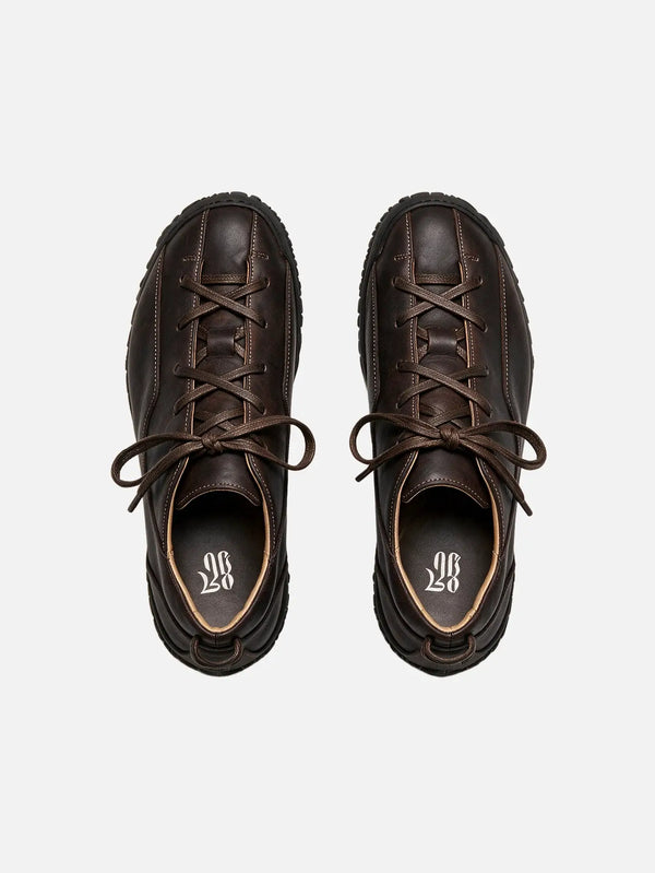 BLACK MUSTACHE Project 01 - kahverengi, çift ayakkabı üstten görünüm