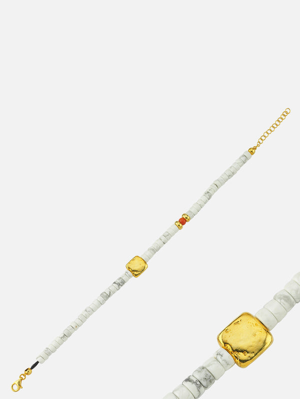 MICHAEL'S, White Onyx Nugget Bracelet, BİLEKLİK, shopi go'da!