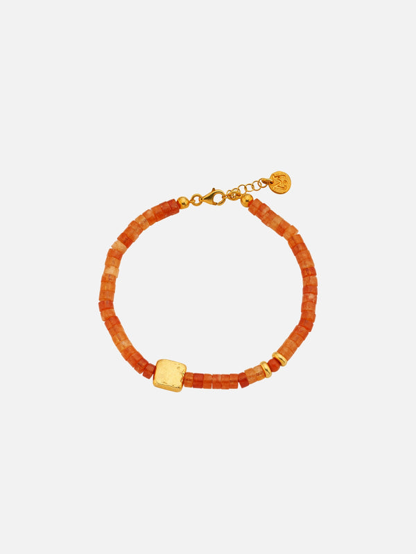 Coral Nugget Bracelet