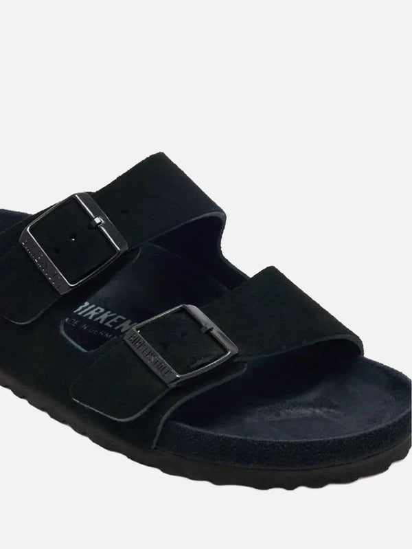 Birkenstock Arizona VL EXQ Black – yakın çekim, iki toka kayışlı