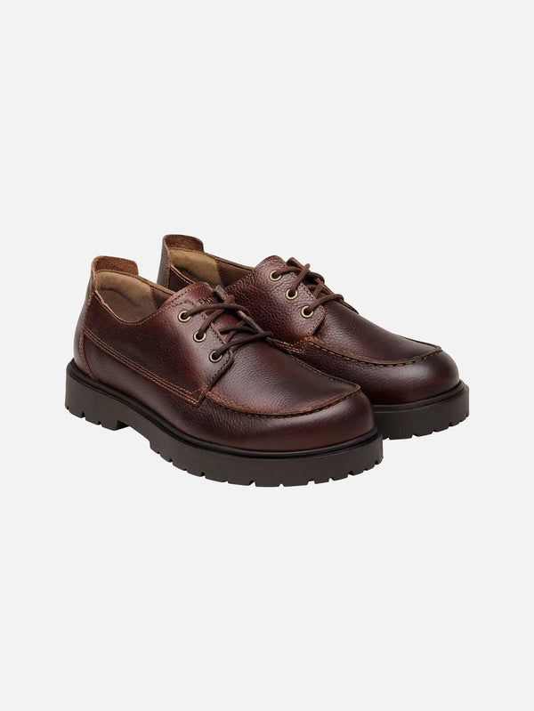 Birkenstock Highwood Moc Lace Low NL Chocolate – önden görünüm