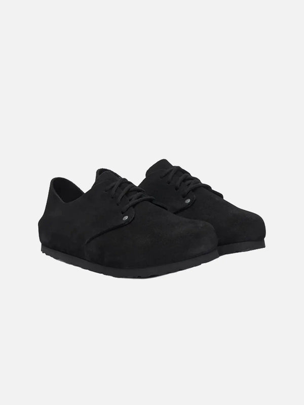 Birkenstock Maine VL Black – siyah, önden görünüm.