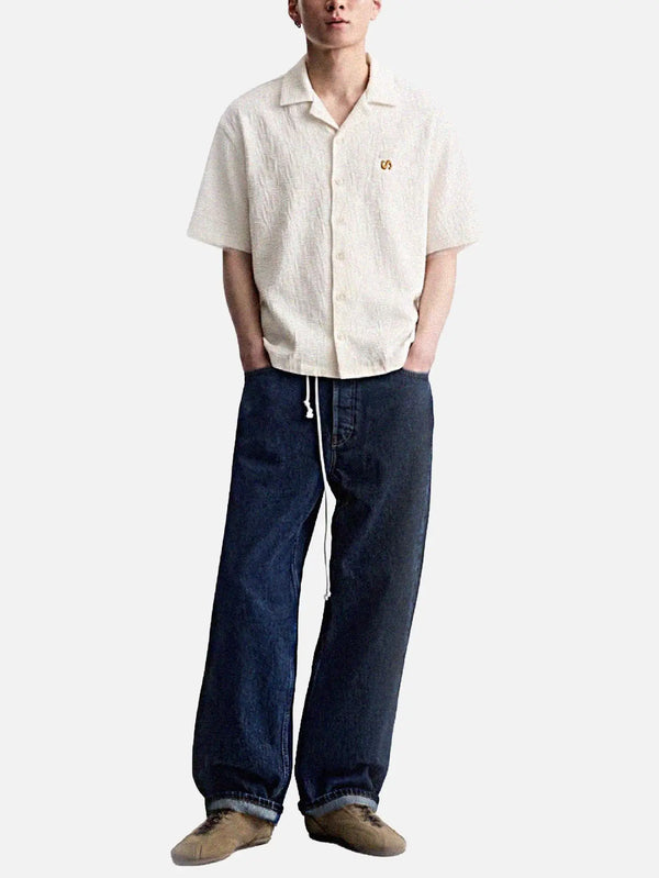 SEVDRUS Sundown Linen Shirt – krem rengi, ön görünüm