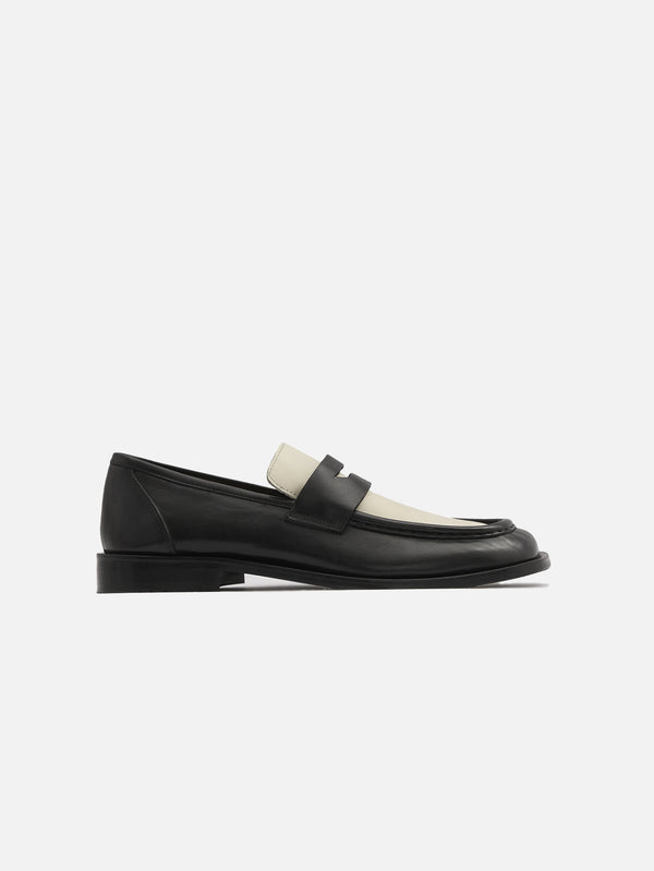 KUNDURA, NO:5 Loafer - Siyah/Bej, AYAKKABI, shopi go'da!