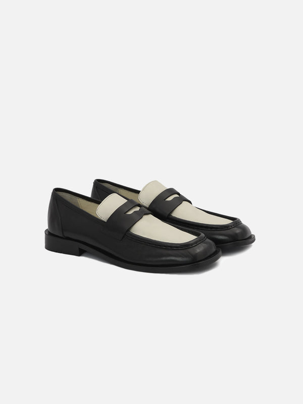 KUNDURA, NO:5 Loafer - Siyah/Bej, AYAKKABI, shopi go'da!