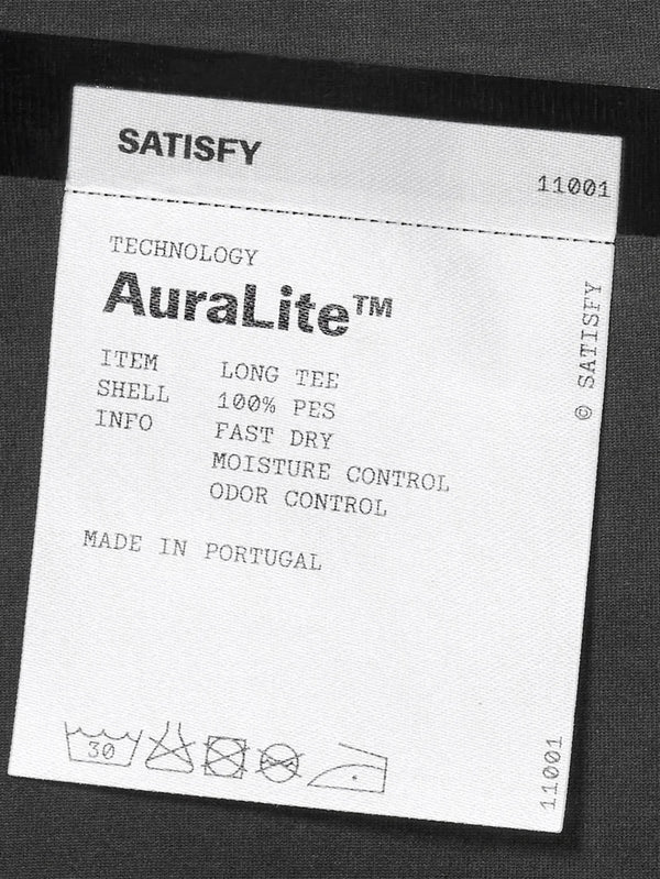 SATISFY, AuraLite Long Tee - Pigment Black, T-SHIRT, shopi go'da!